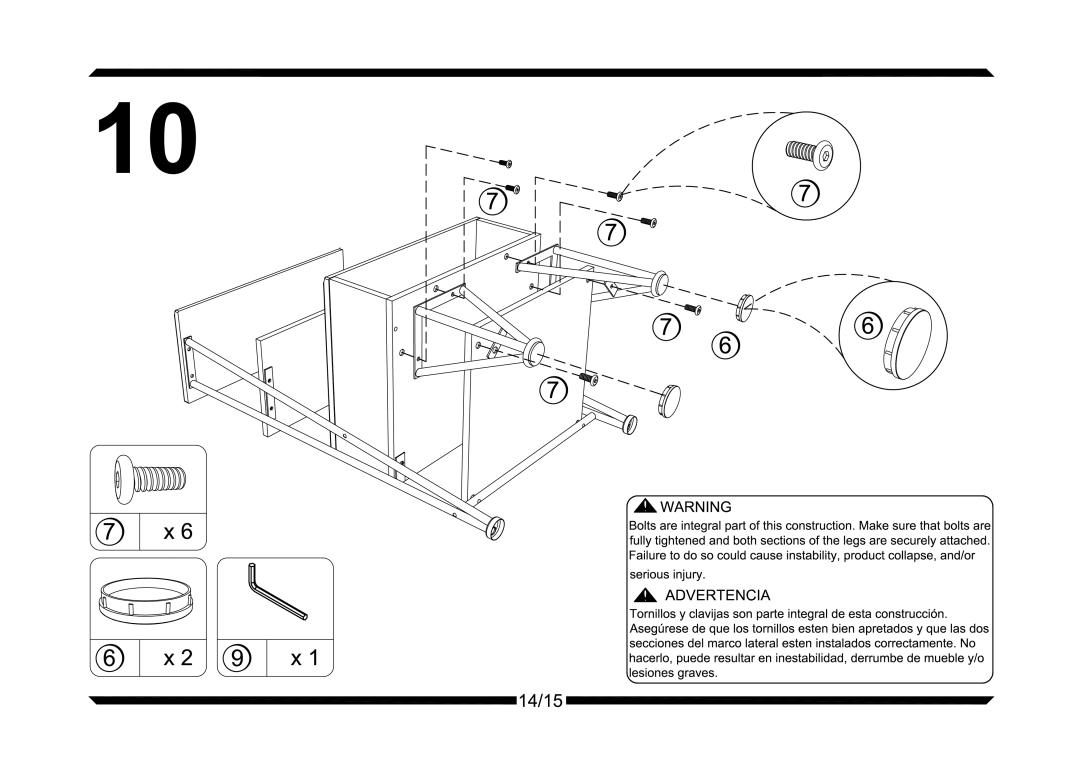 Altra Carson TV Stand, Espresso Finish manual 