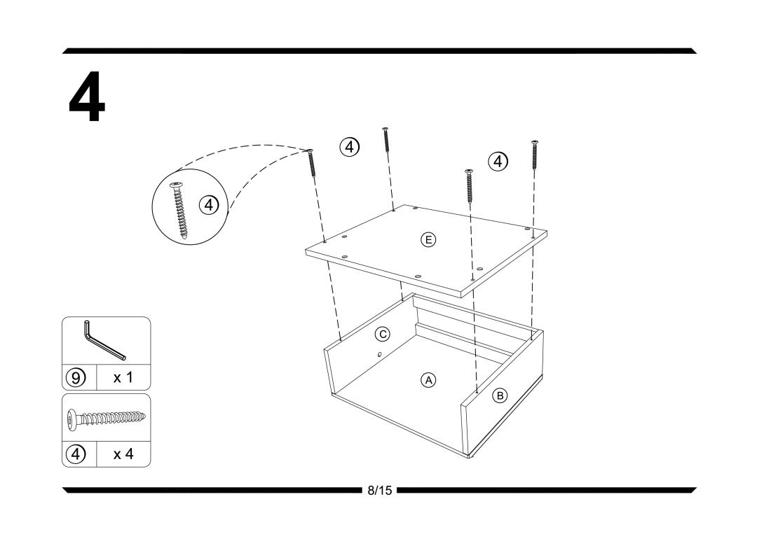 Altra Carson TV Stand, Espresso Finish manual 