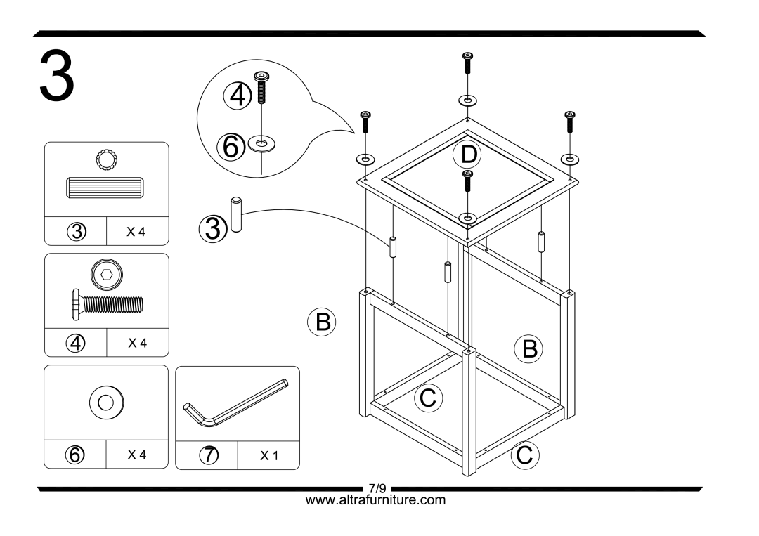 Altra Chelsea LIngerie Storage Chest manual 