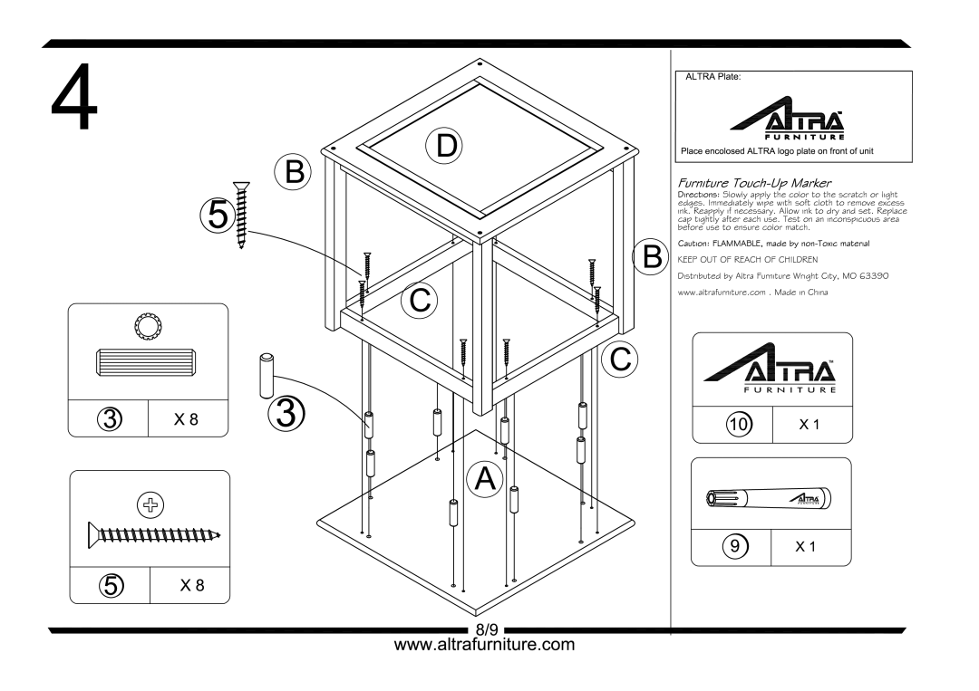 Altra Chelsea LIngerie Storage Chest manual 