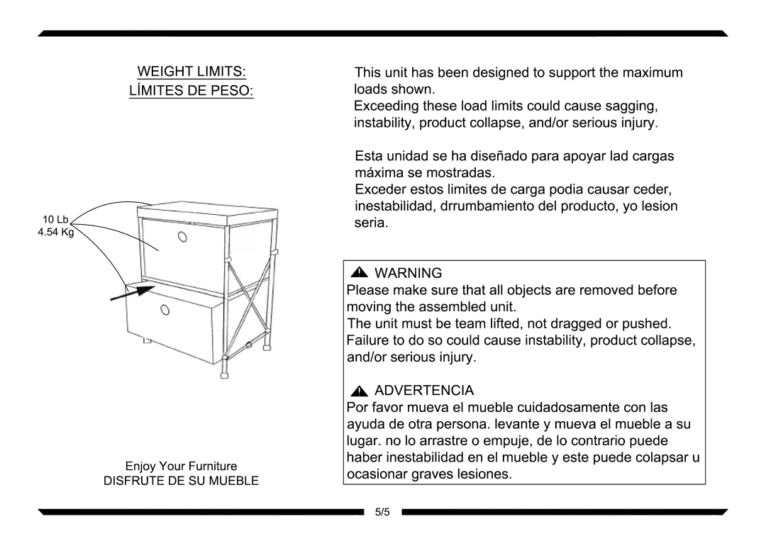 Altra Deluxe Parson's Desk, Black Oak Finish manual 