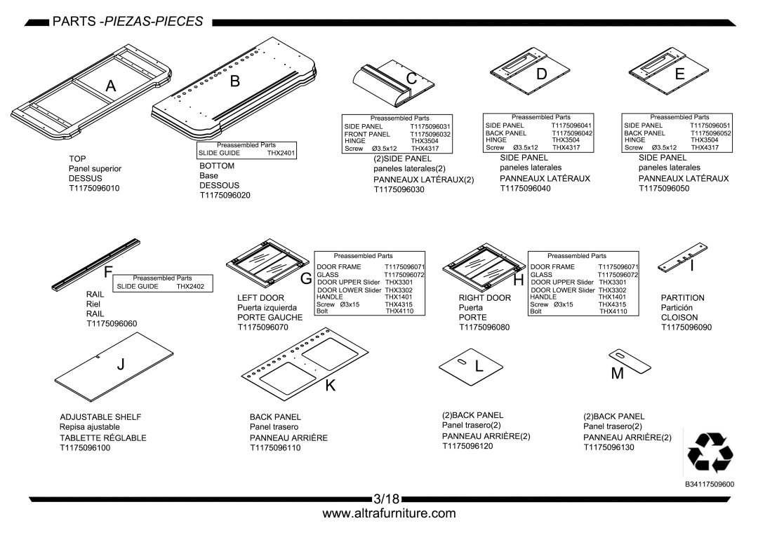 Altra Deluxe Parsons Desk, Espresso Finish manual 