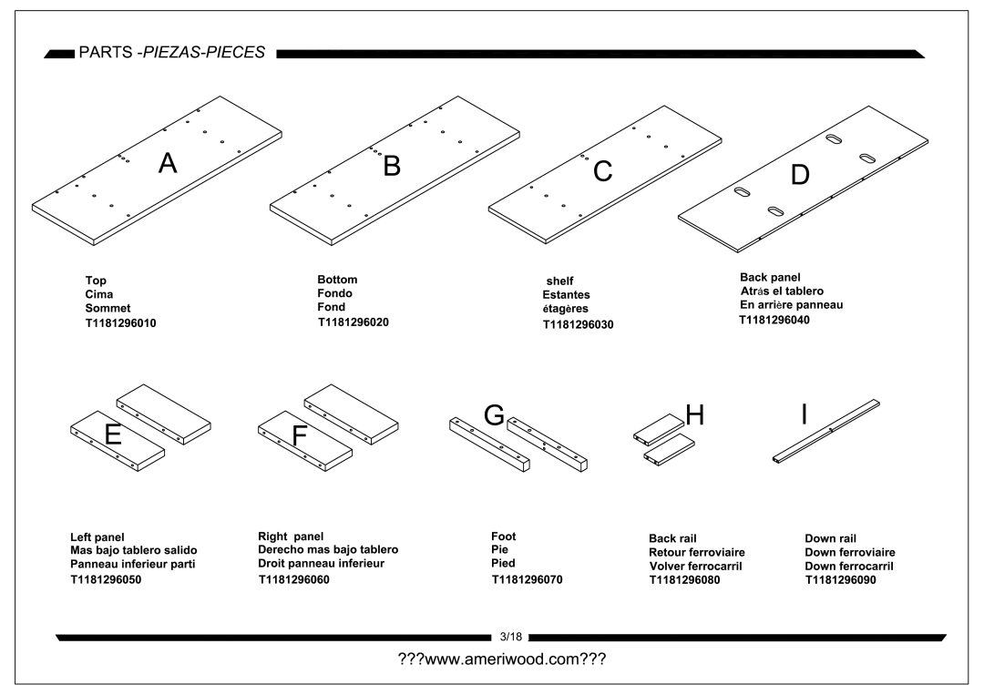 Altra Essex Highboy TV Stand manual 