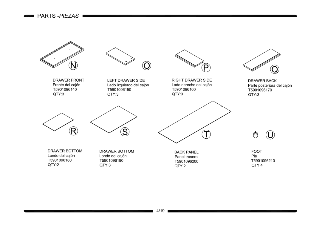 Altra Extension Coffee Table manual 