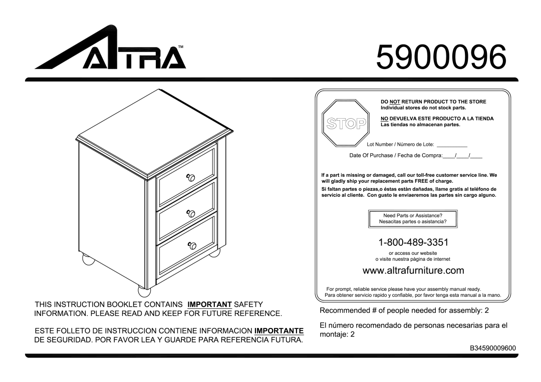 Altra Four Bin Storage manual 