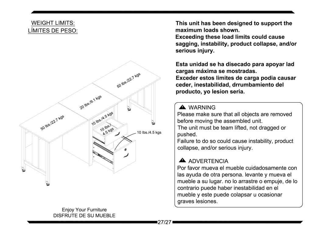 Altra Hollow Core End Table manual 