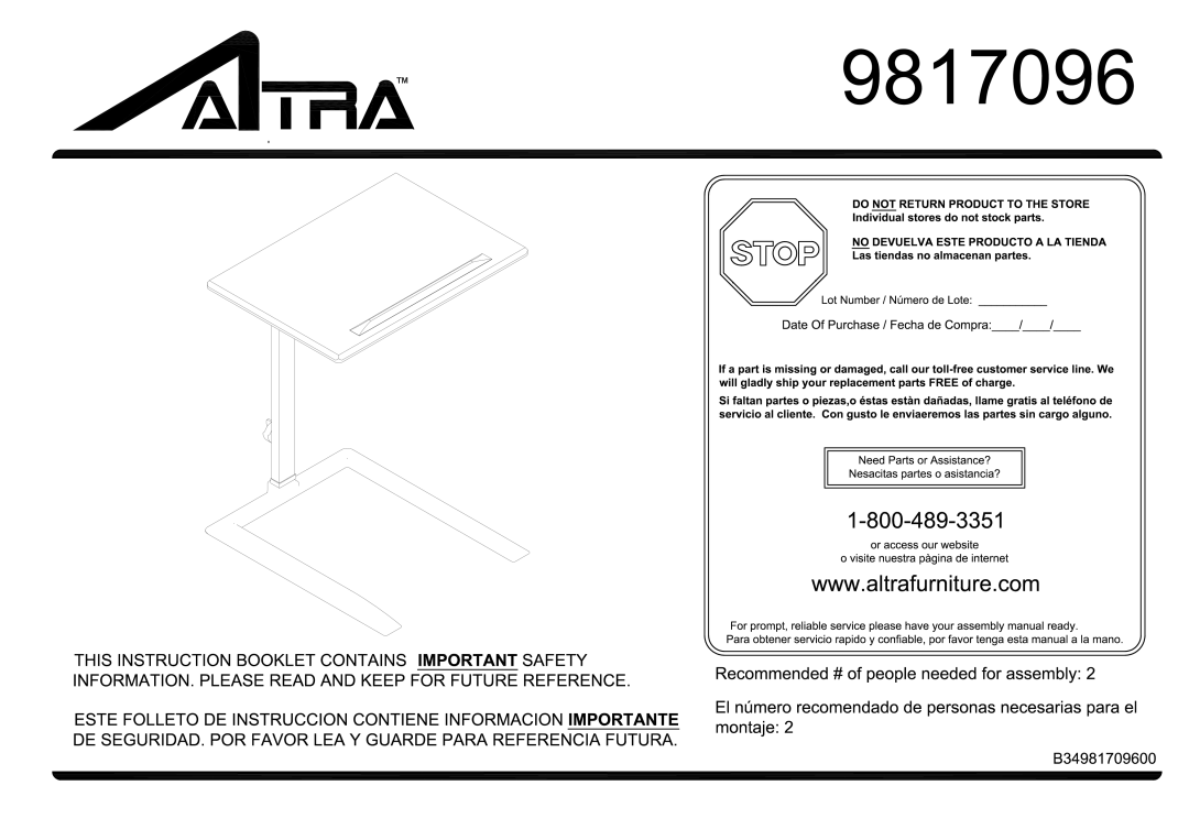 Altra Marlow Office Armoire manual 