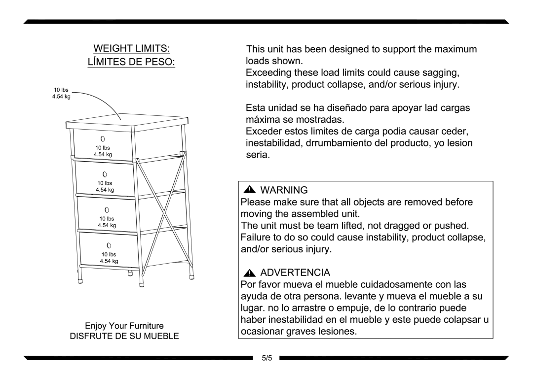 Altra Media Stand, Chrome and Black Finish manual 