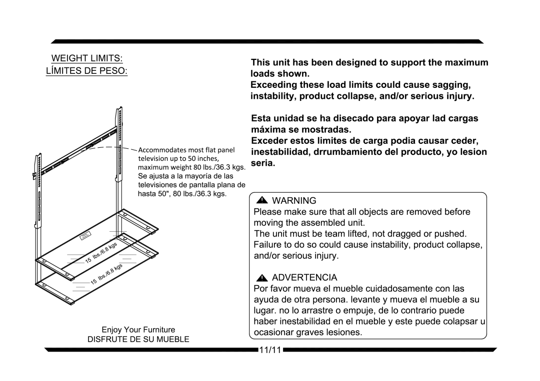 Altra Modern Mission File & Printer Stand manual 