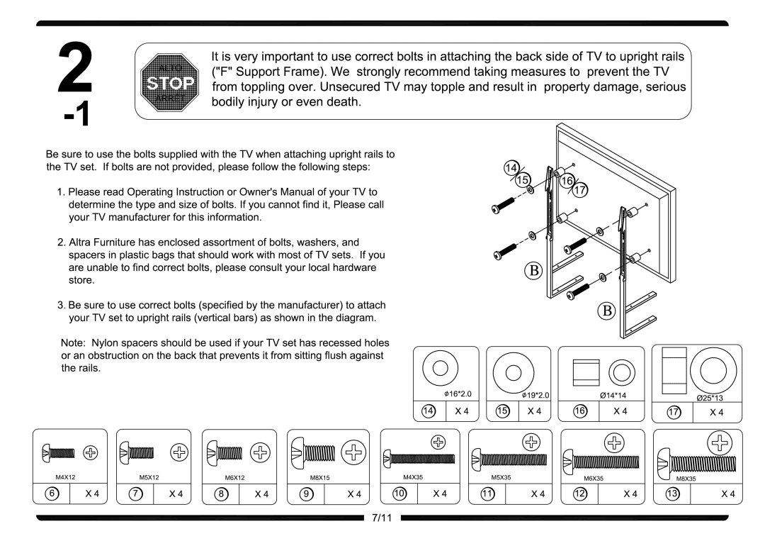 Altra Modern Mission File & Printer Stand manual 