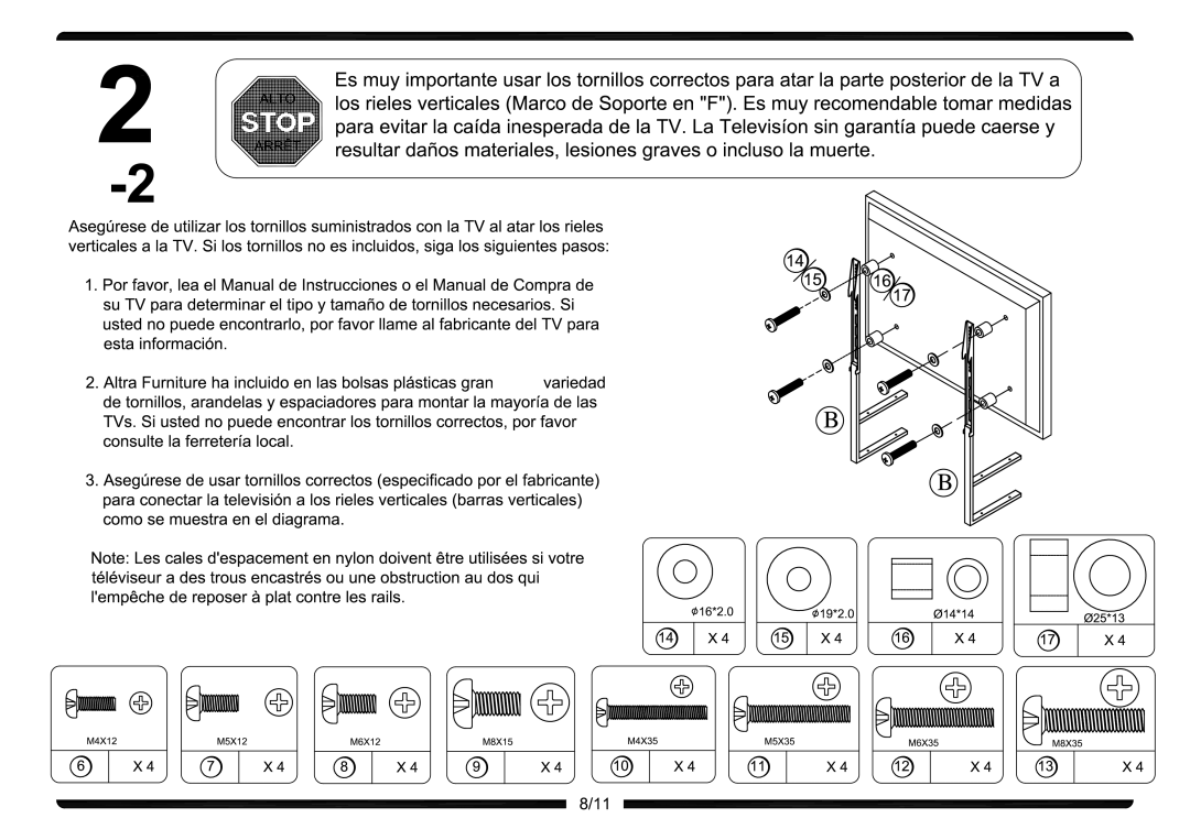 Altra Modern Mission File & Printer Stand manual 