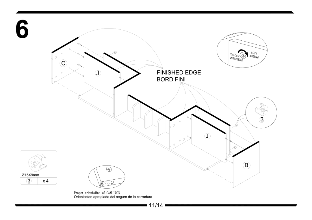 Altra Parsons Extension Coffee Table manual 