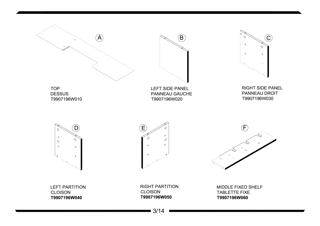 Altra Parsons Extension Coffee Table manual 