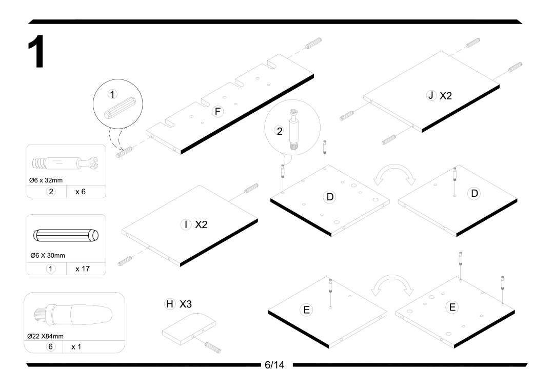 Altra Parsons Extension Coffee Table manual 