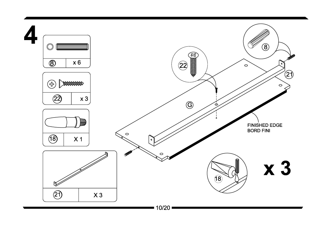 Altra Parsons Secretary Desk manual 