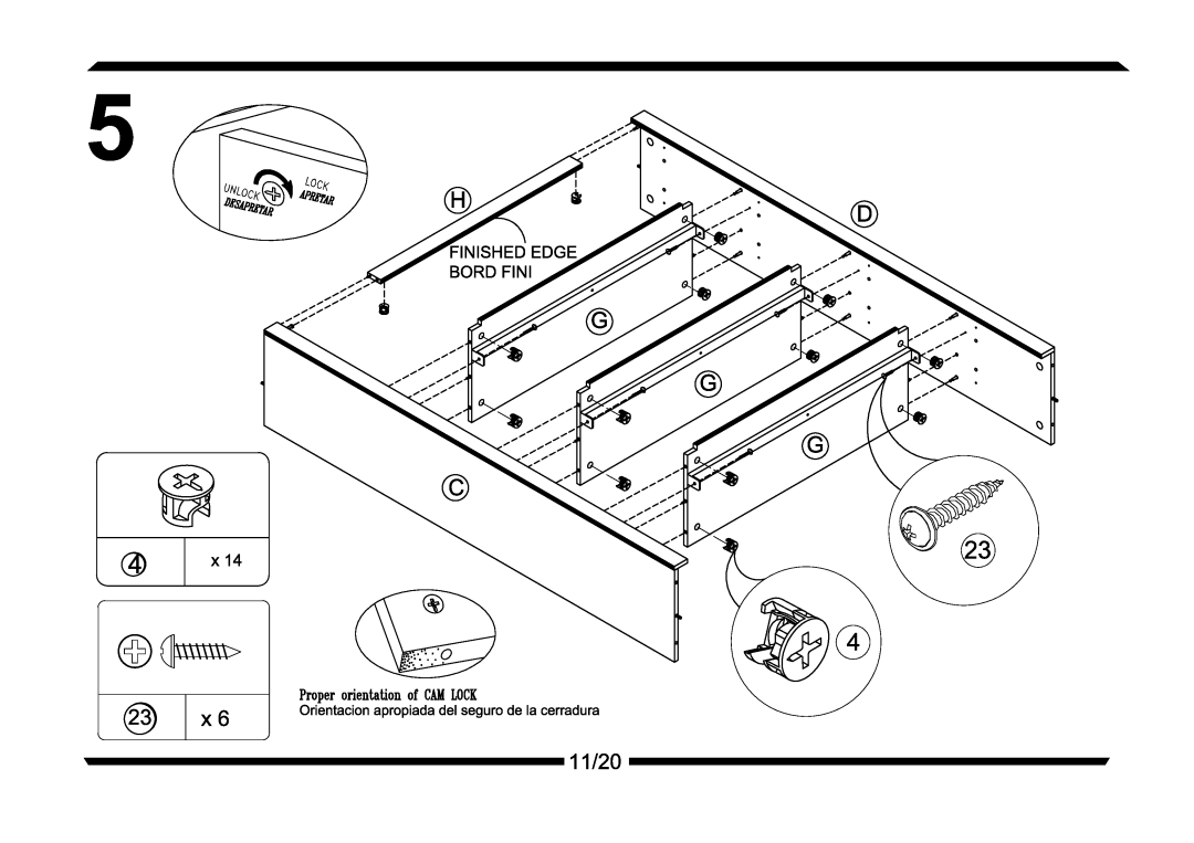 Altra Parsons Secretary Desk manual 