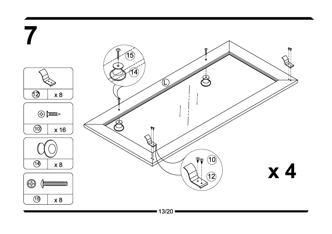 Altra Parsons Secretary Desk manual 