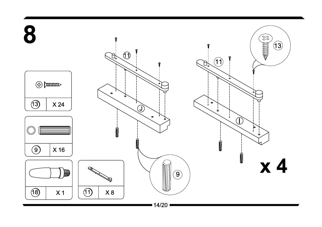 Altra Parsons Secretary Desk manual 