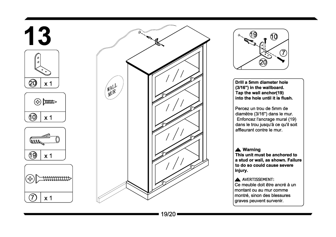 Altra Parsons Secretary Desk manual 