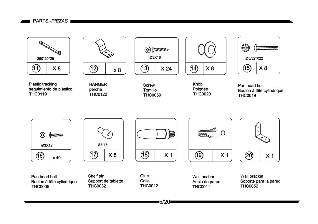 Altra Parsons Secretary Desk manual 