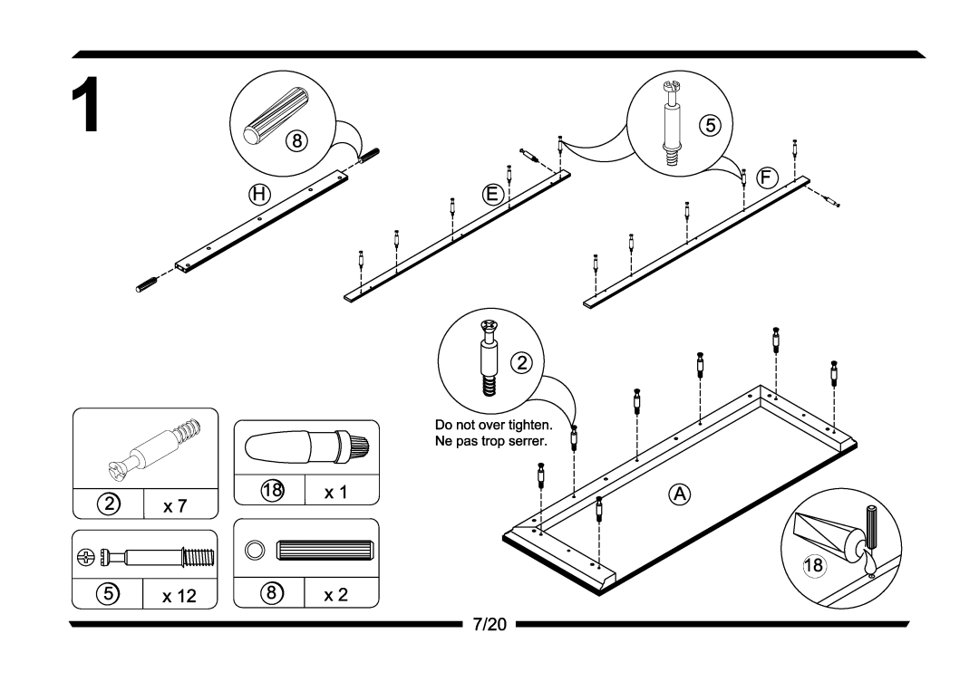 Altra Parsons Secretary Desk manual 