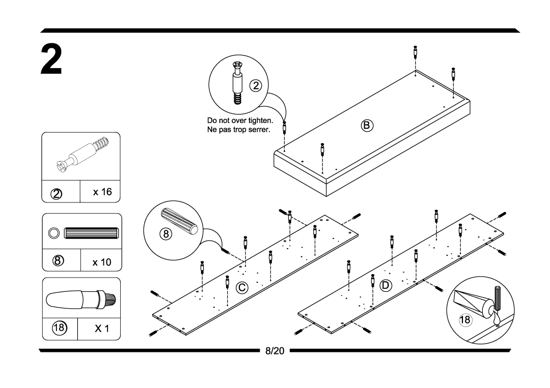 Altra Parsons Secretary Desk manual 