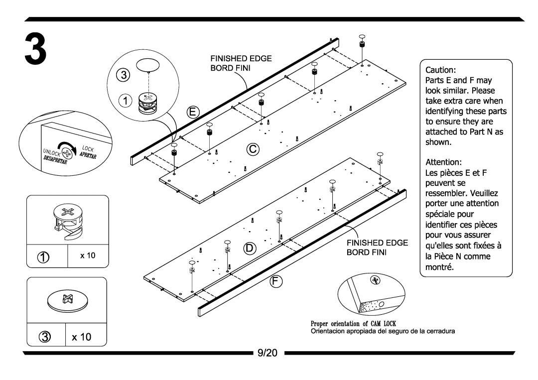 Altra Parsons Secretary Desk manual 