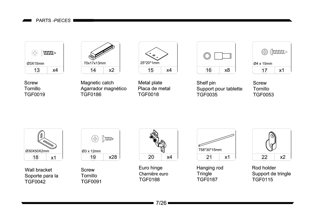 Altra Wexford Coffee Table manual 