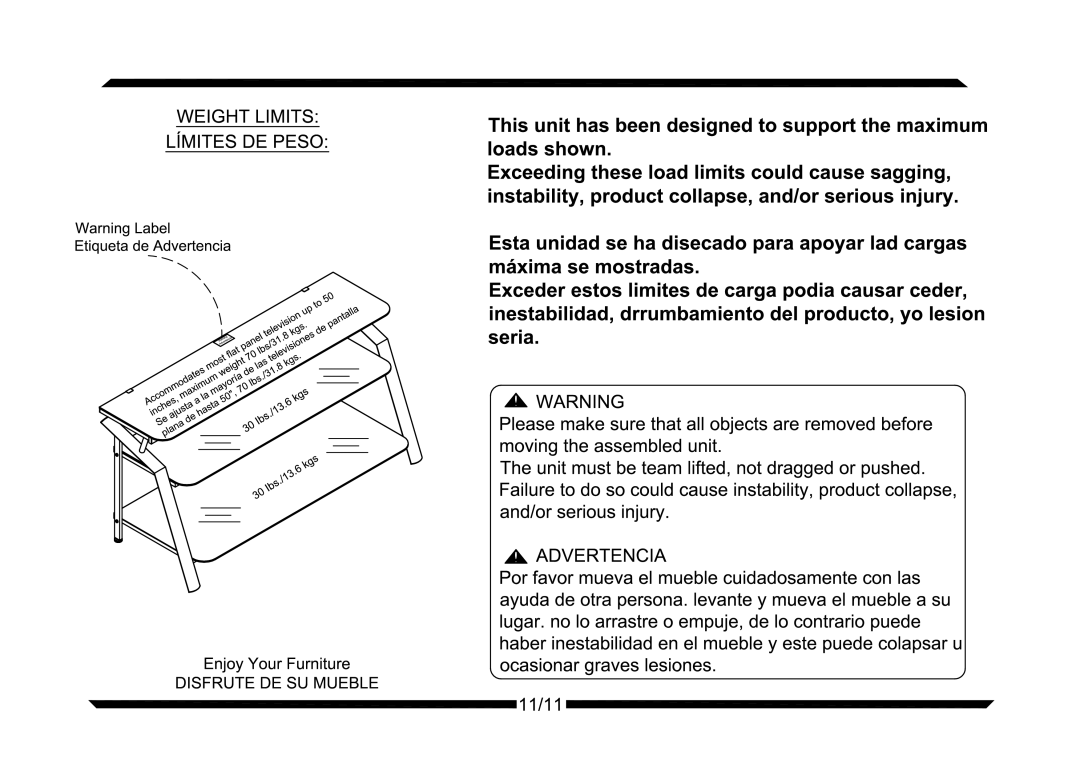 Altra Wexford TV Stand manual 