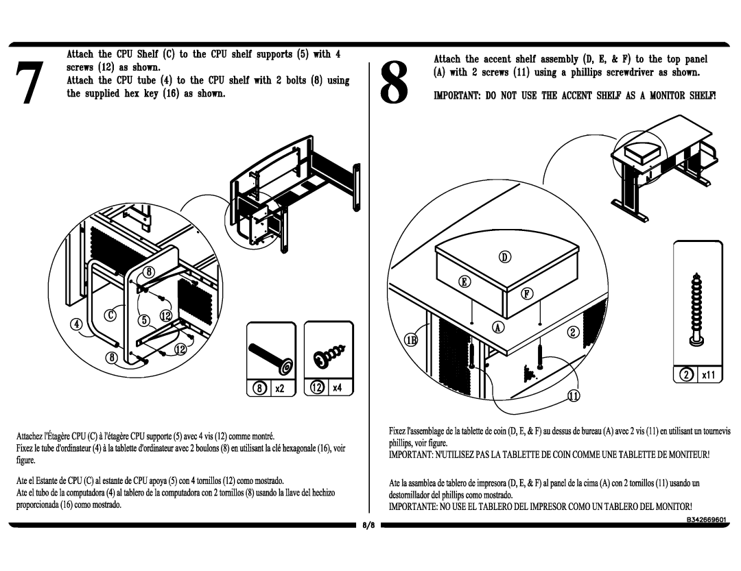 Altra Winslow 5 Drawer Storage Chest manual 