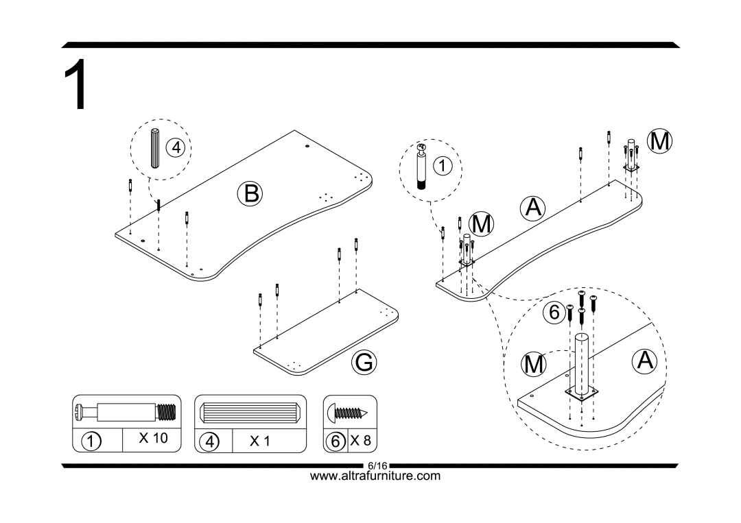 Altra Winslow Media Storage Chest manual 