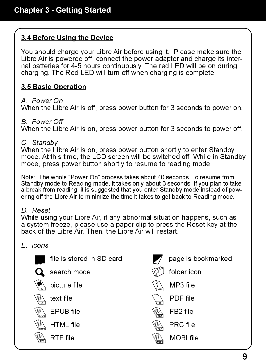 Aluratek AEBK02FB manual Before Using the Device, Basic Operation 