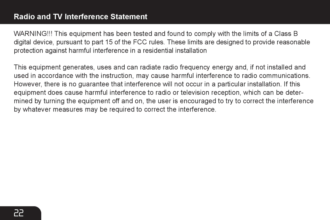 Aluratek AHDURS350F manual Radio and TV Interference Statement 