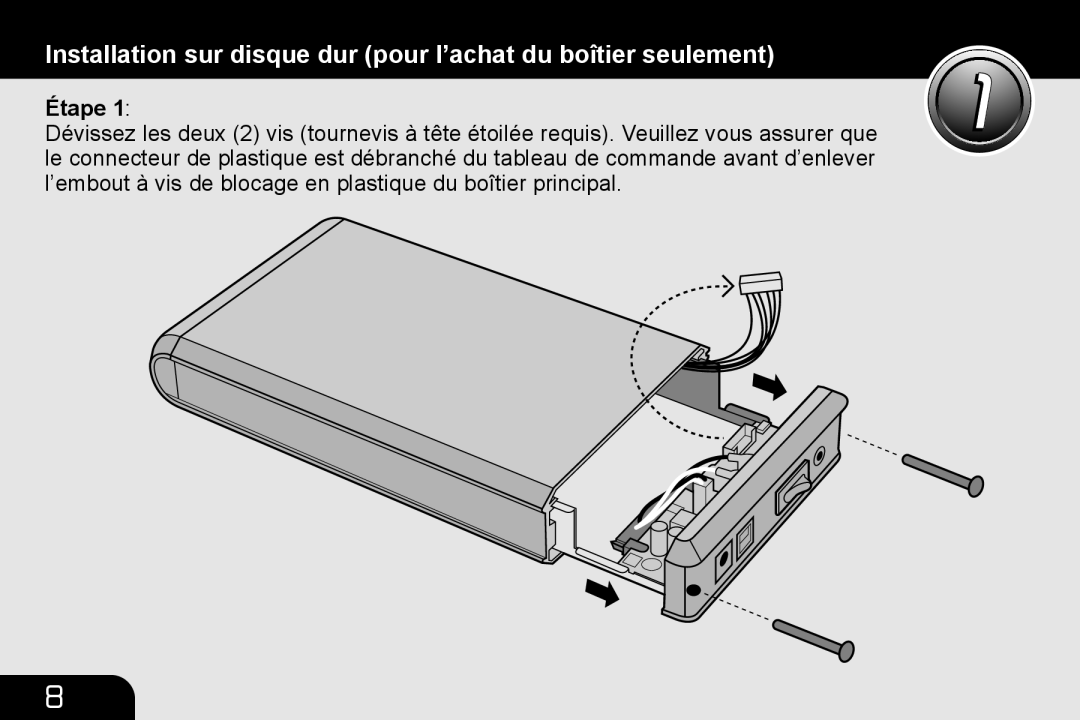 Aluratek AHDURS350F manual Étape 