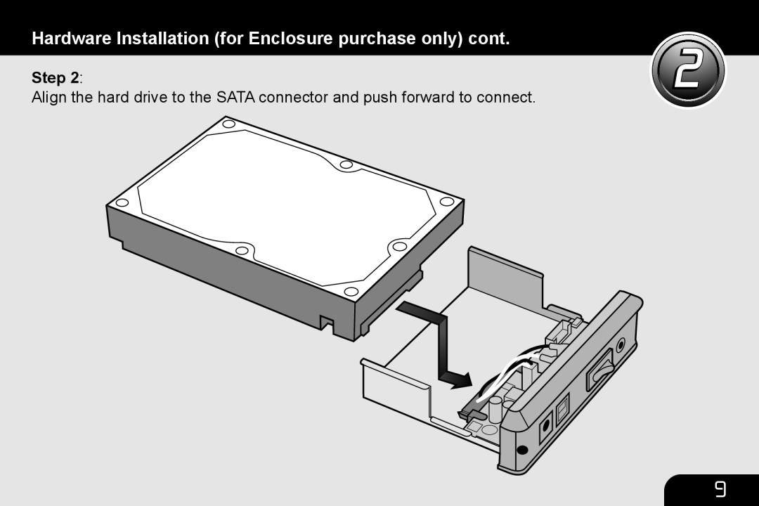 Aluratek AHDURS350F manual Hardware Installation for Enclosure purchase only 