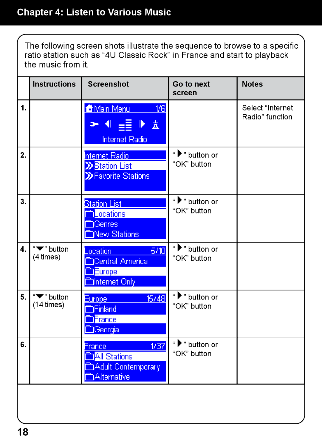 Aluratek AIREC01F manual Select Internet 