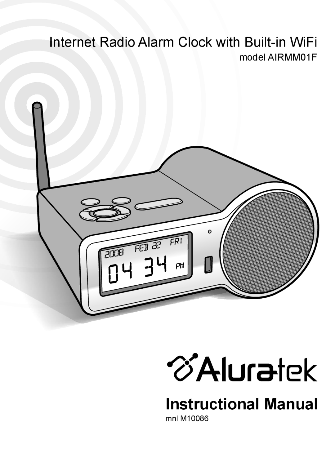 Aluratek AIRMM01F manual Instructional Manual 