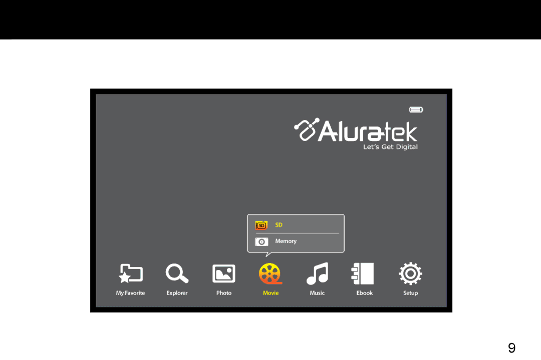 Aluratek APMP101F manual Memory My Favorite Explorer Photo 