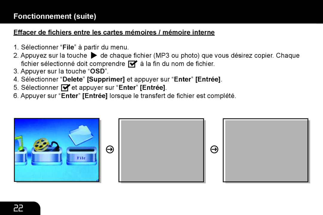 Aluratek M10039, M10063, M10058, M10053, M10057, M10015 manual Fonctionnement suite 