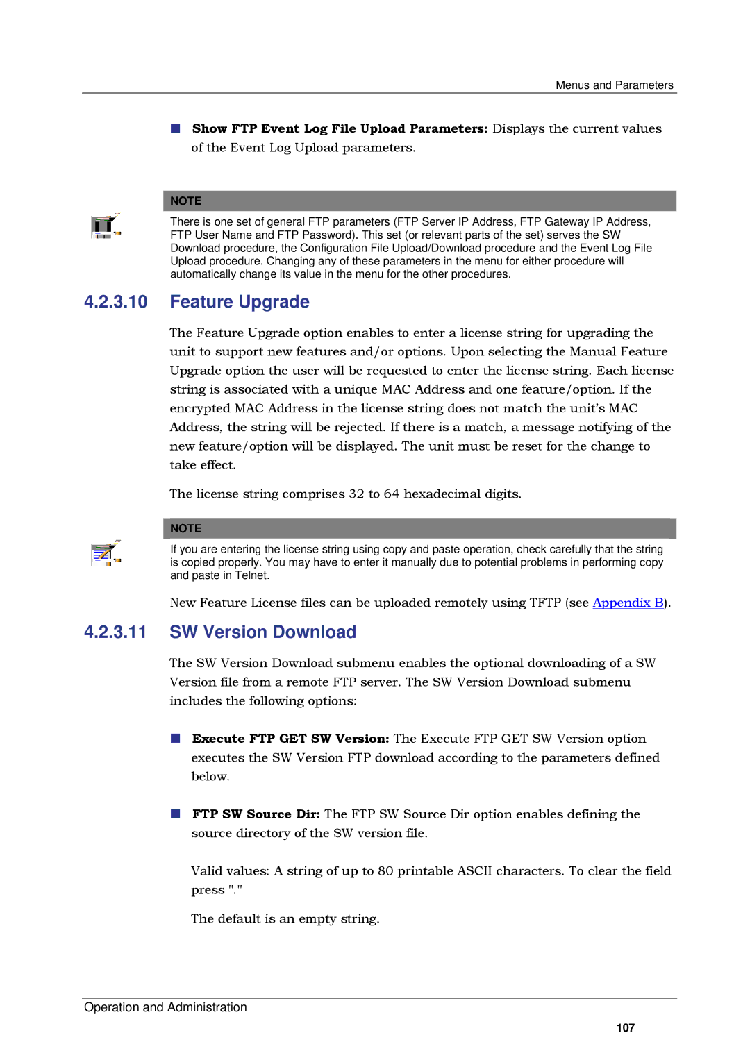 Alvarion SW VERSION 5.1 system manual Feature Upgrade, SW Version Download 