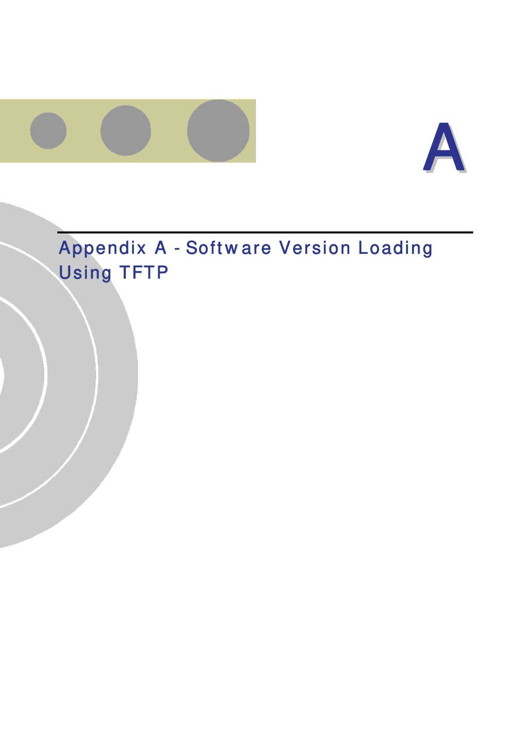 Alvarion SW VERSION 5.1 system manual Appendix a Software Version Loading Using Tftp 