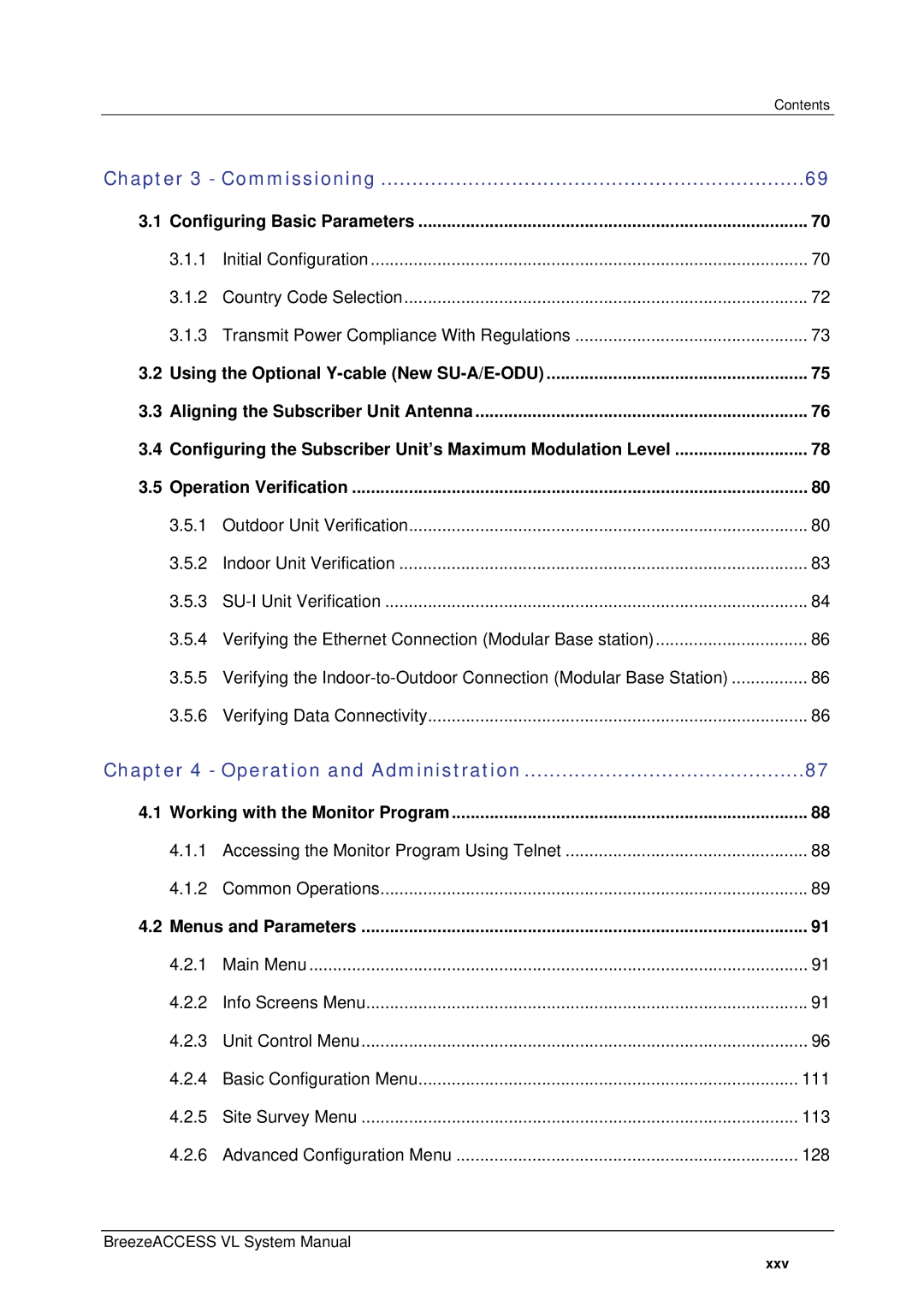 Alvarion SW VERSION 5.1 system manual Commissioning 