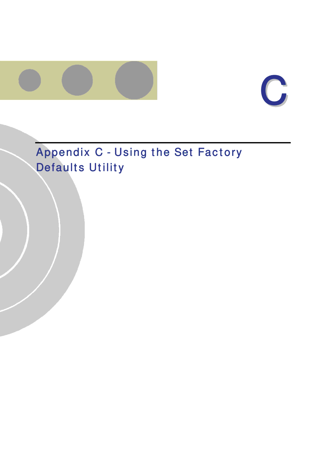 Alvarion SW VERSION 5.1 system manual Appendix C Using the Set Factory Defaults Utility 