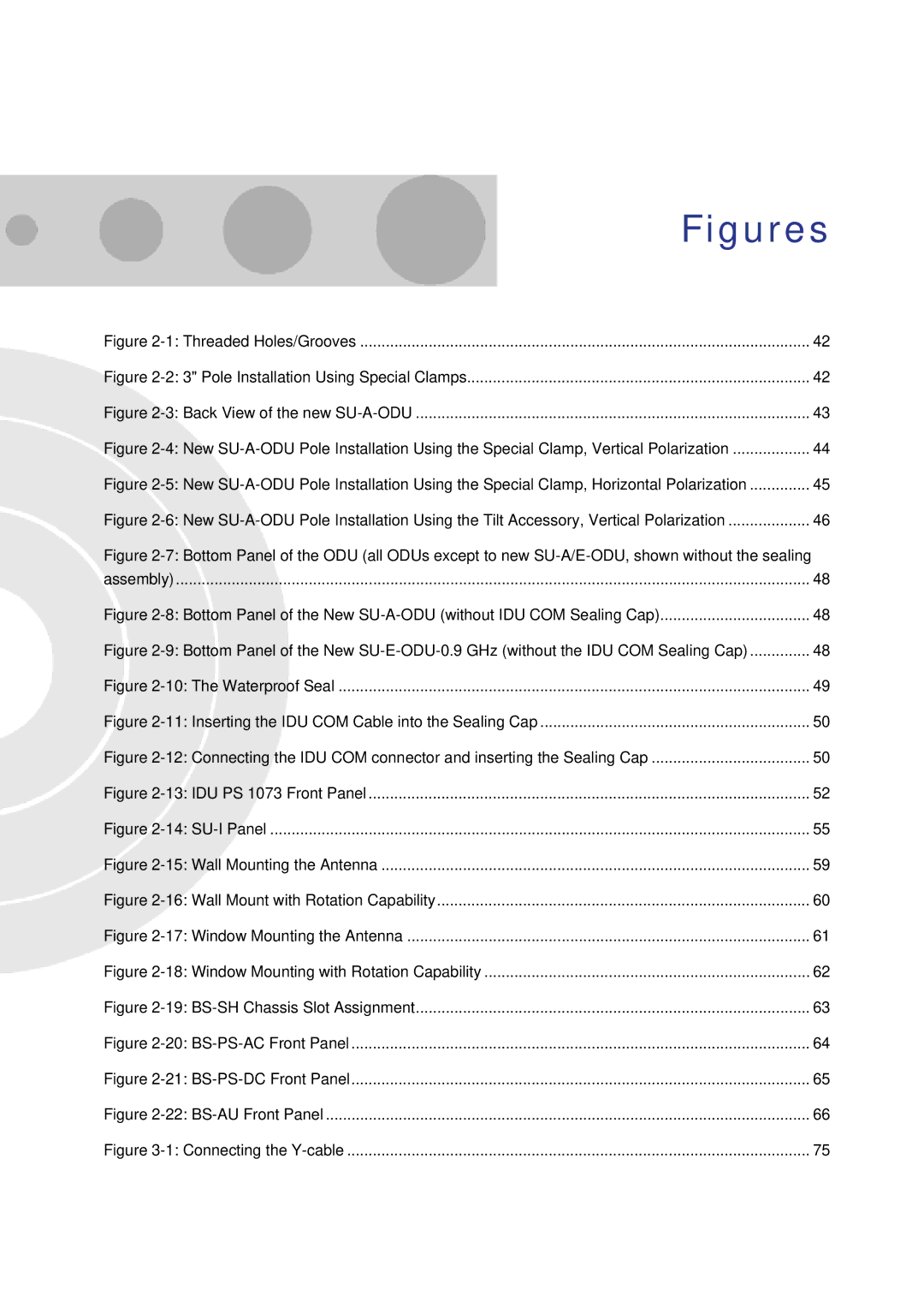 Alvarion SW VERSION 5.1 system manual Figures 