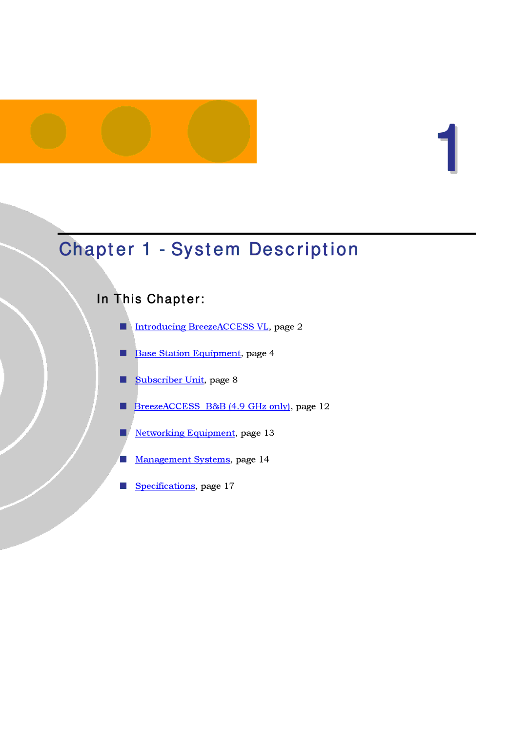 Alvarion SW VERSION 5.1 system manual System Description 