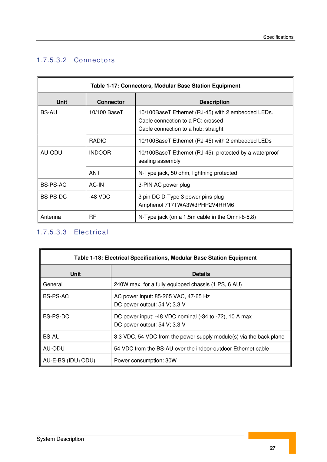 Alvarion SW VERSION 5.1 system manual AU-ODU Indoor, Bs-Ps-Ac Ac-In, Au-Odu, Au-E-Bs Idu+Odu 