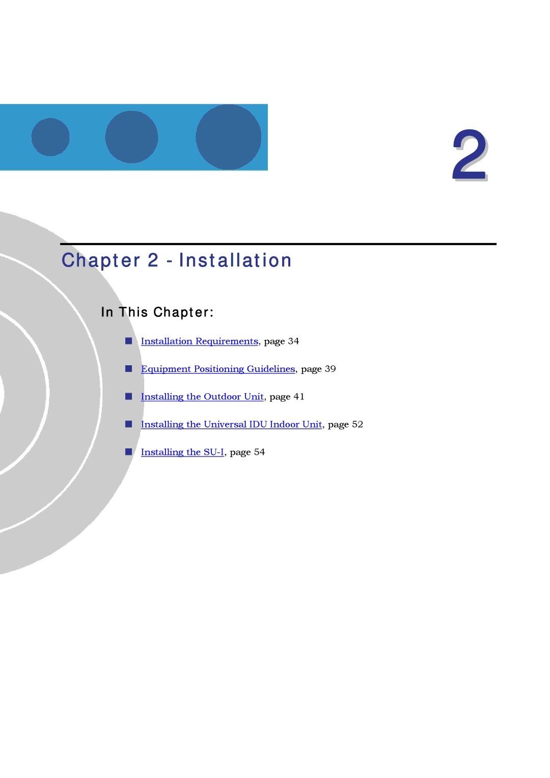 Alvarion SW VERSION 5.1 system manual Installation 