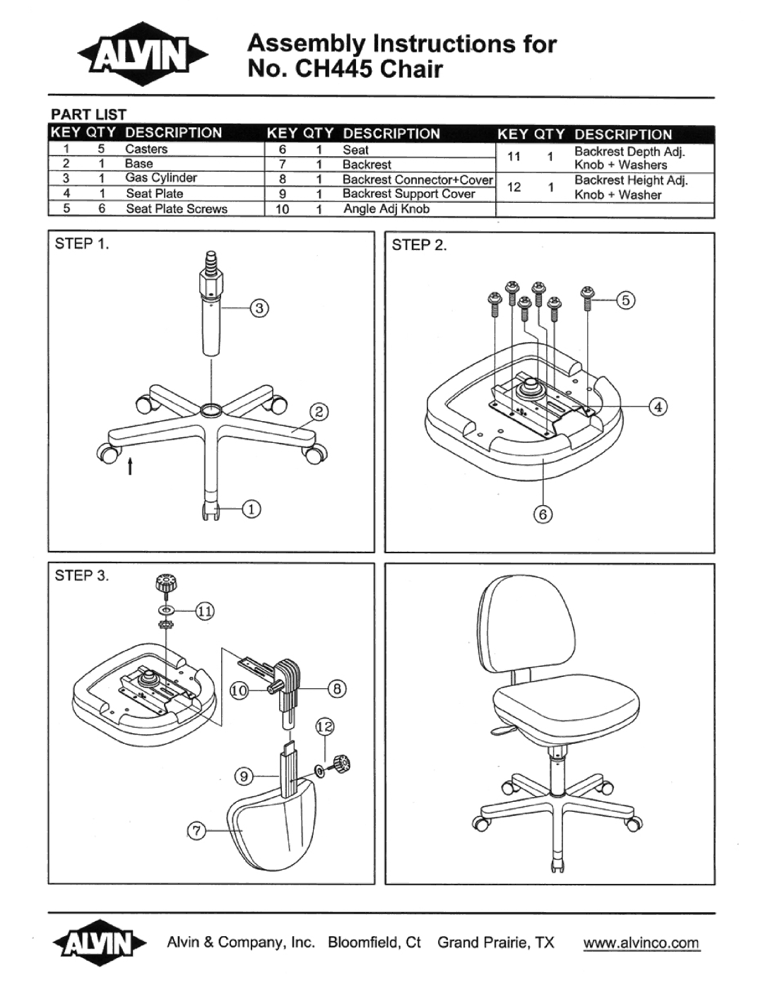 Alvin CH445 manual 