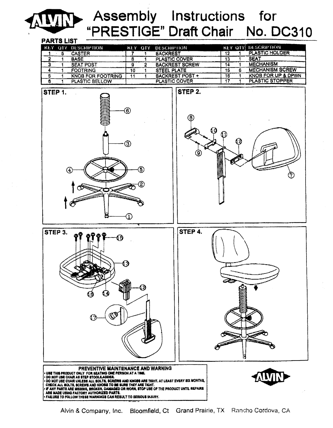 Alvin DC310 manual 