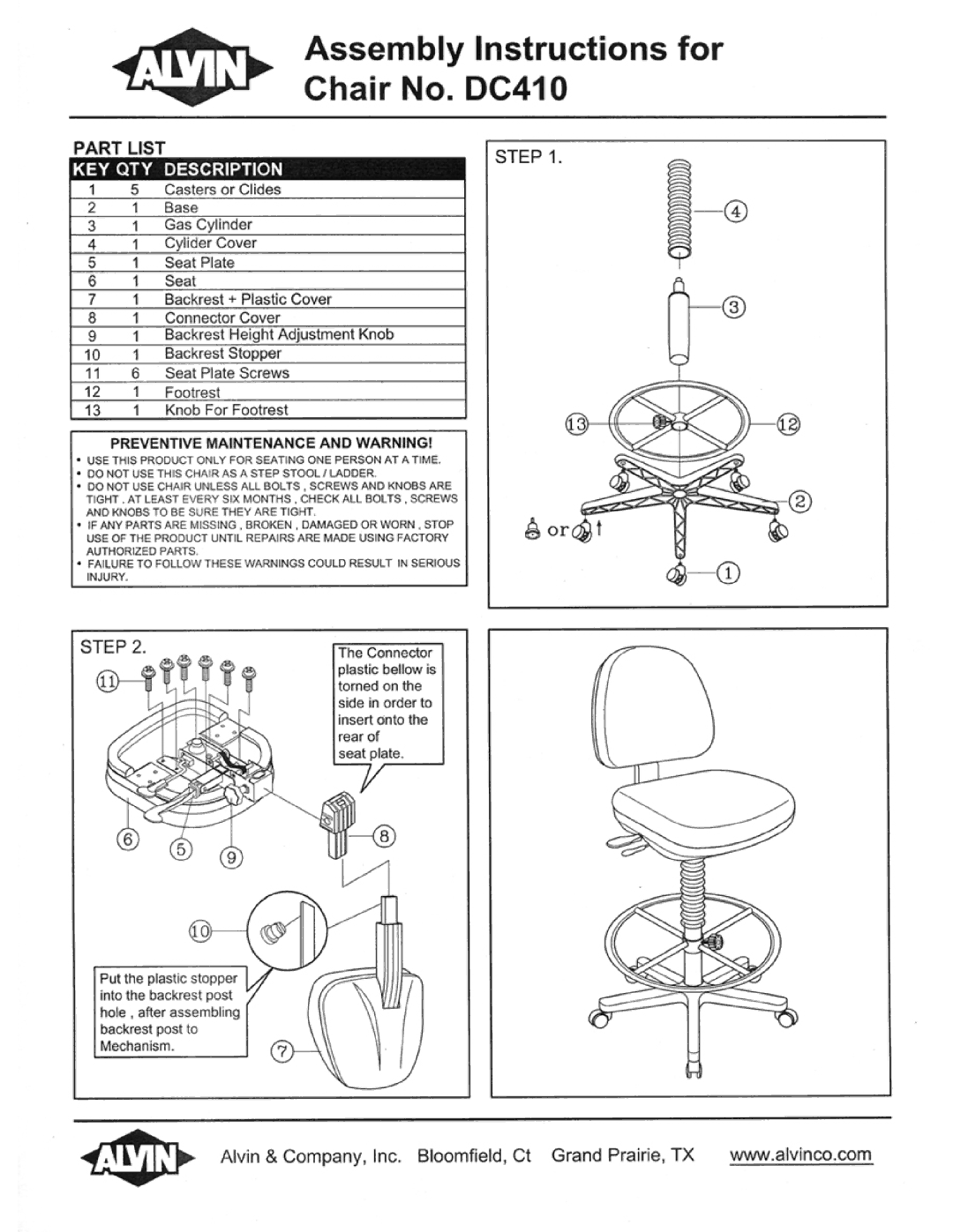 Alvin DC410 manual 